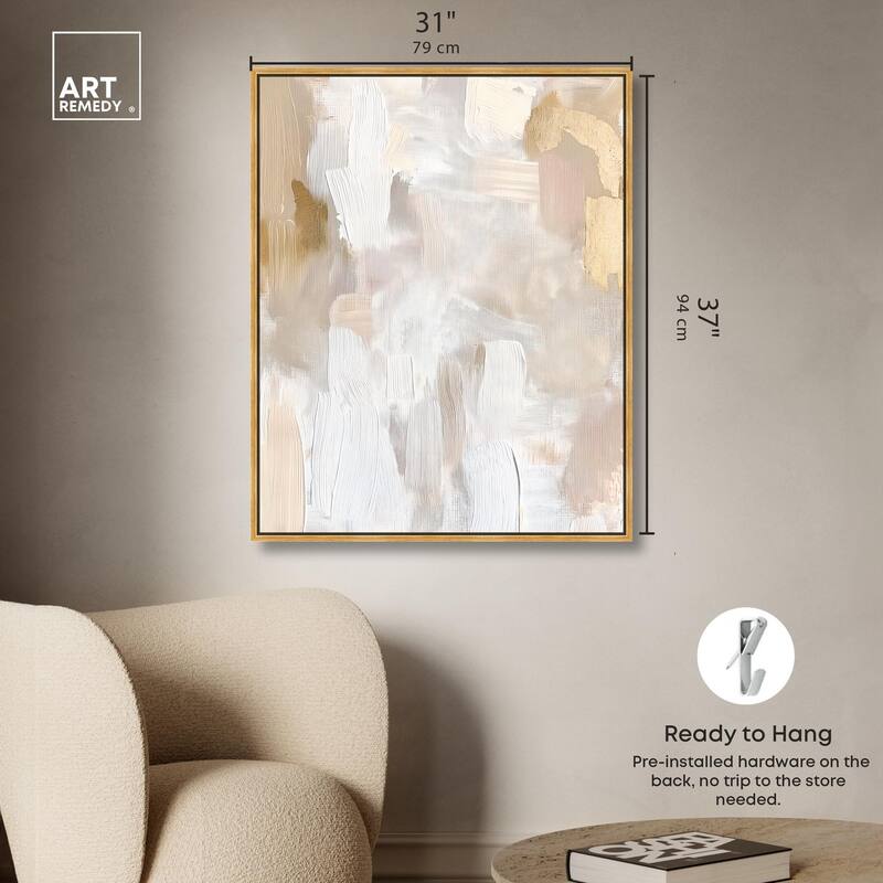 Beige and Cream II Canvas by Art Remedy
