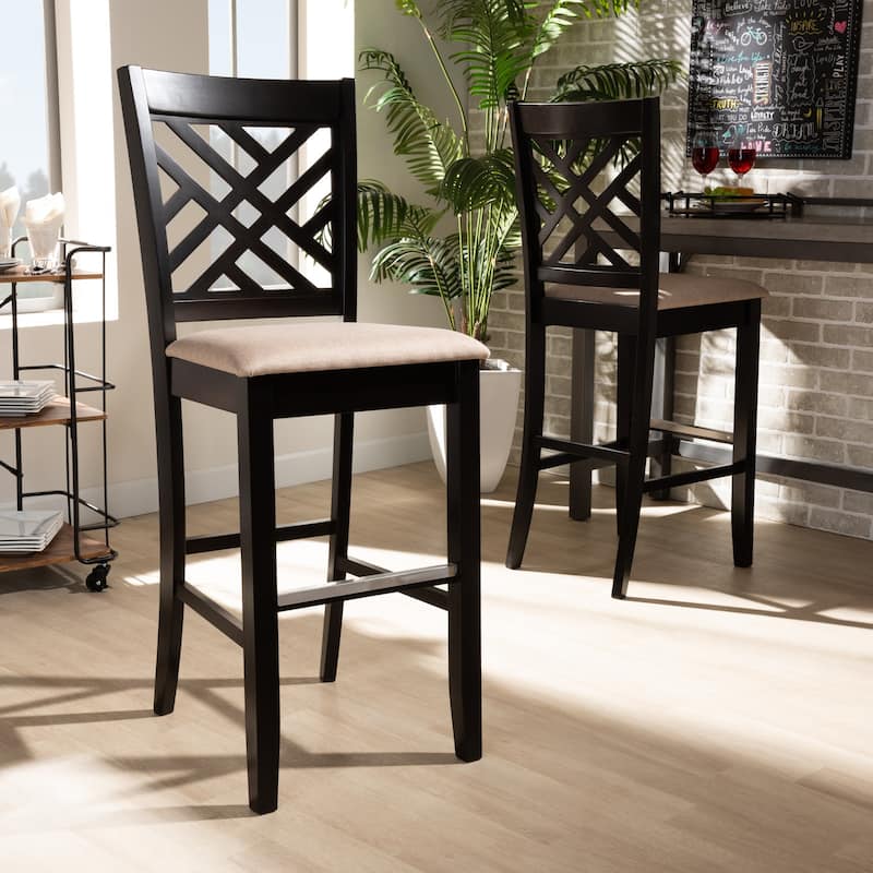Jason Modern and Contemporary 2-Piece Bar Stool Set