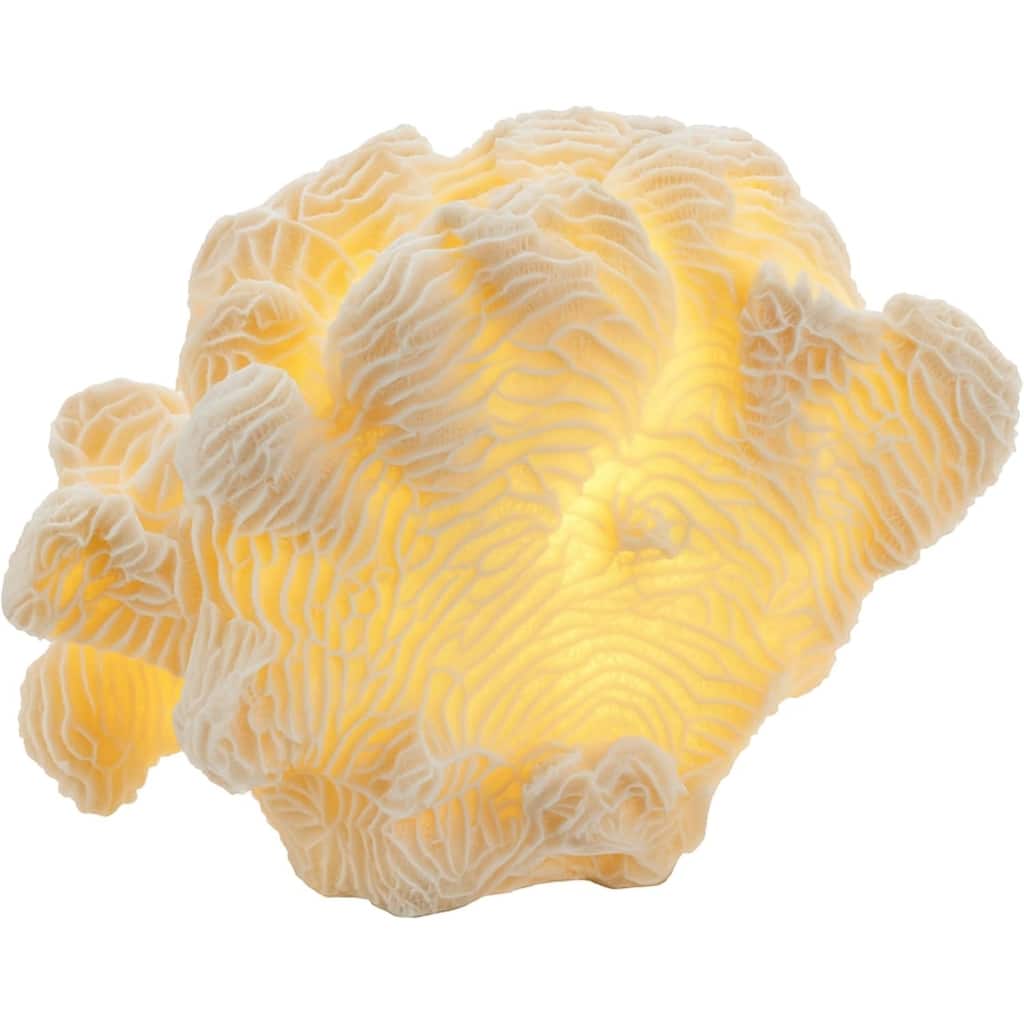 Coral Cloud Table Lamp Sculpted Sandstone Organic Accent Lighting