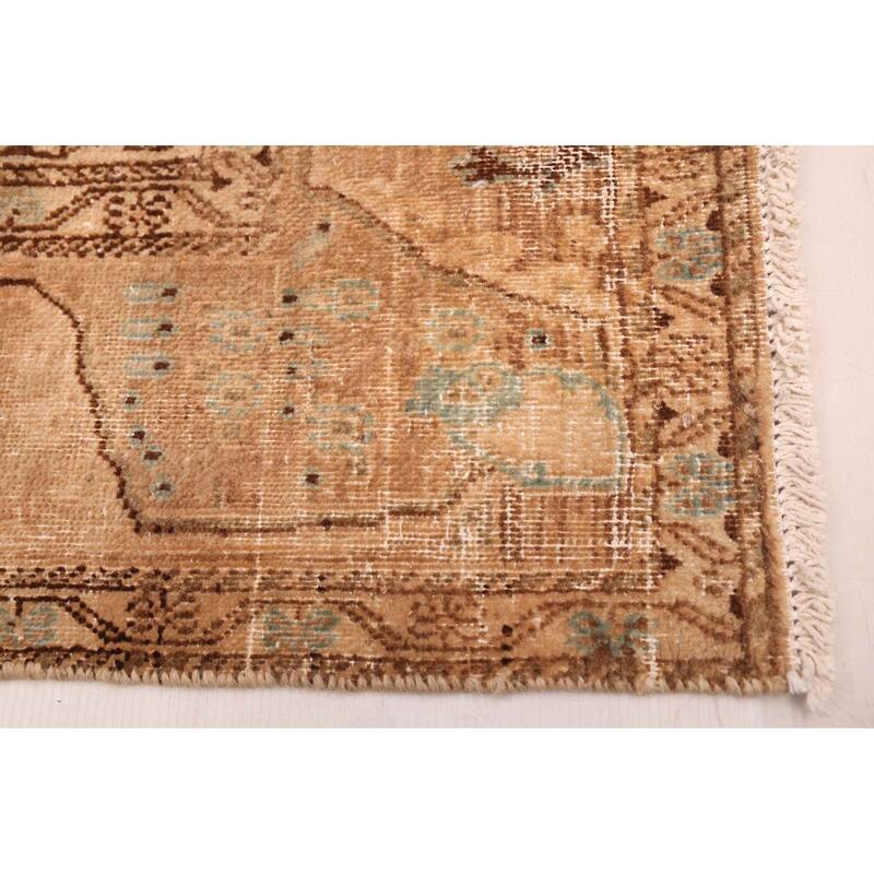 ECARPETGALLERY Hand-knotted Antalya Vintage Tan Wool Rug - 5'2 x 11'0