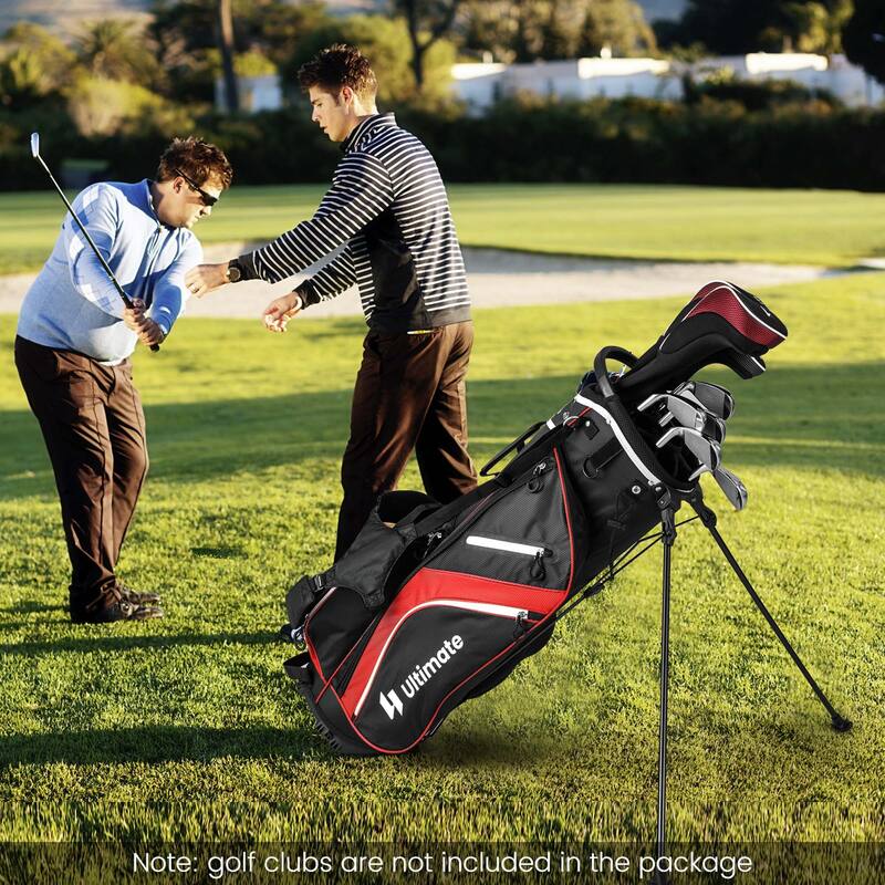 Costway Lightweight Golf Stand Bag with 14 Way Top Dividers 6 Pockets - See Details