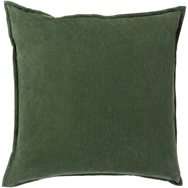 Harrell 18-inch Velvet Throw Pillow - Polyester - Green