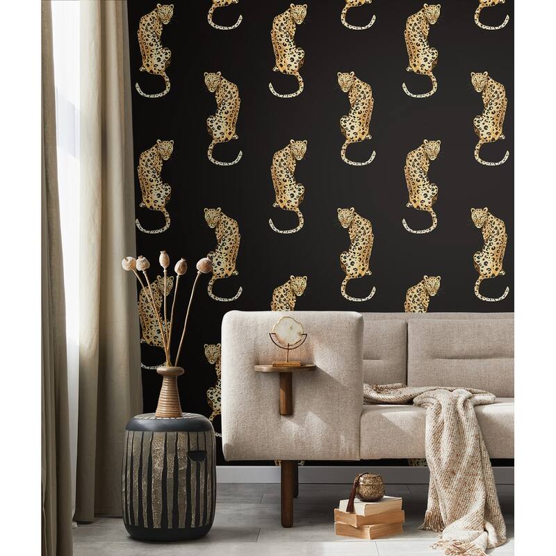 Daisy Bennett Designs Leopard King Peel and Stick Wallpaper