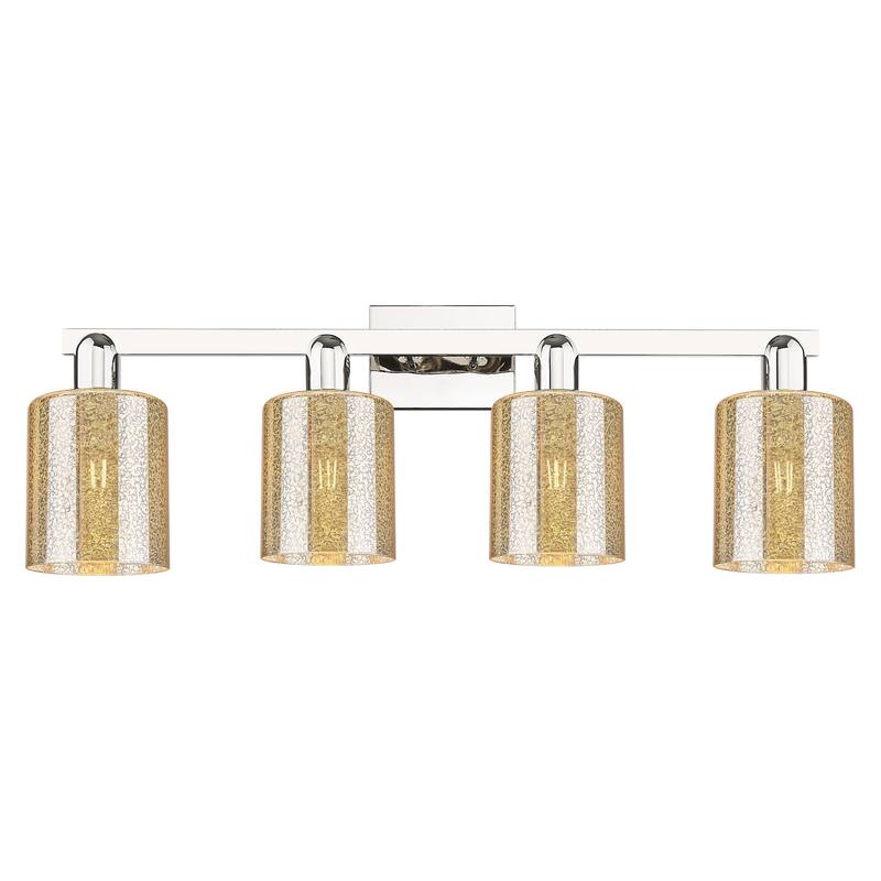Innovations Lighting 716-4W-11-32 Cobbleskill Vanity Cobbleskill 4 - Polished Nickel / Mercury