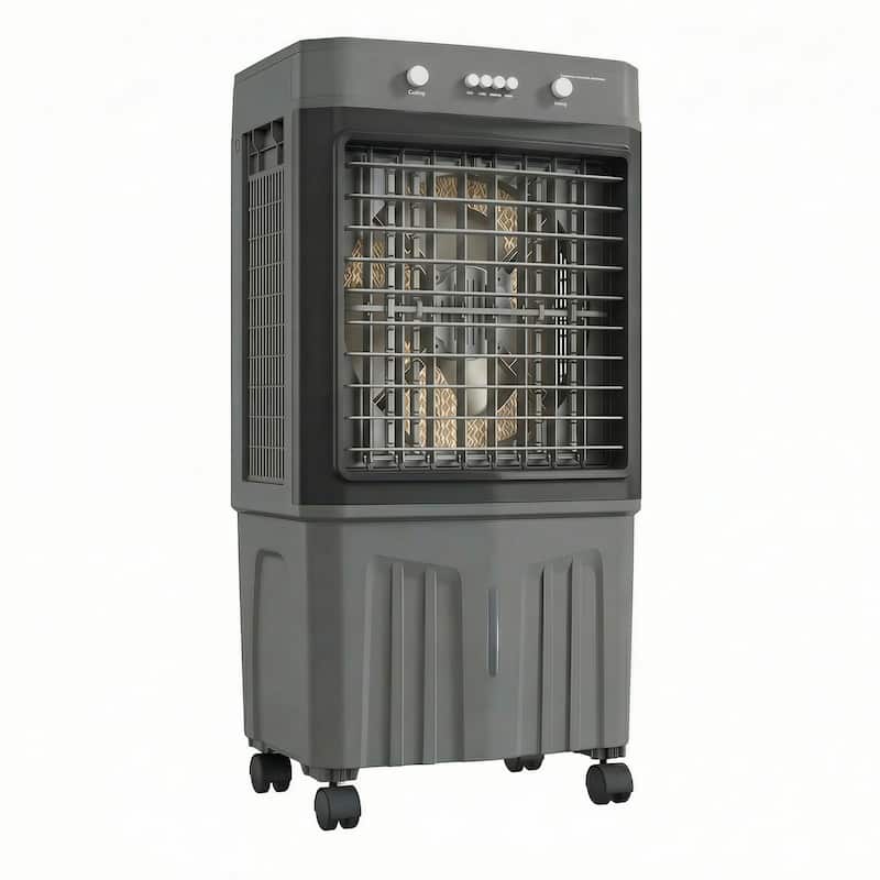 Portable Evaporative Air Cooler with 7 Gal Water Tank, 4 Ice Packs, 3 ...