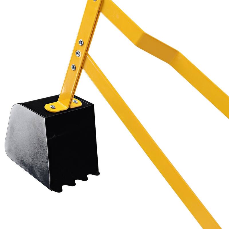 Children’s Outdoor Ride-On Excavator Toy with 360 Degree Swivel Seat and All-Terrain Wheels - 34.6" x 13" x 17.2"
