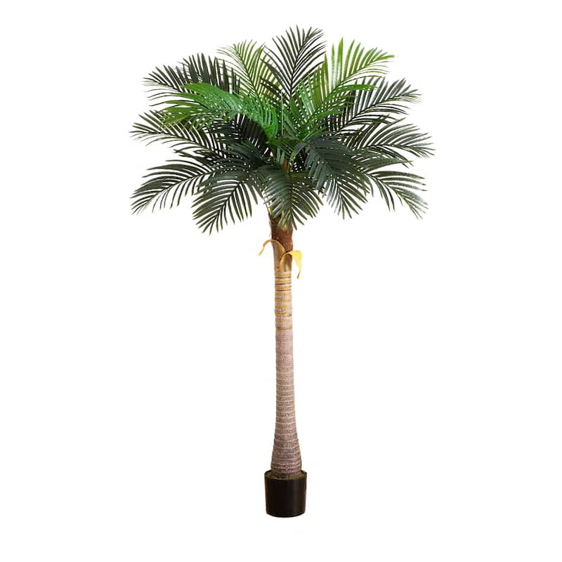 Coconut Palm Potted Artificial Tree - 7'