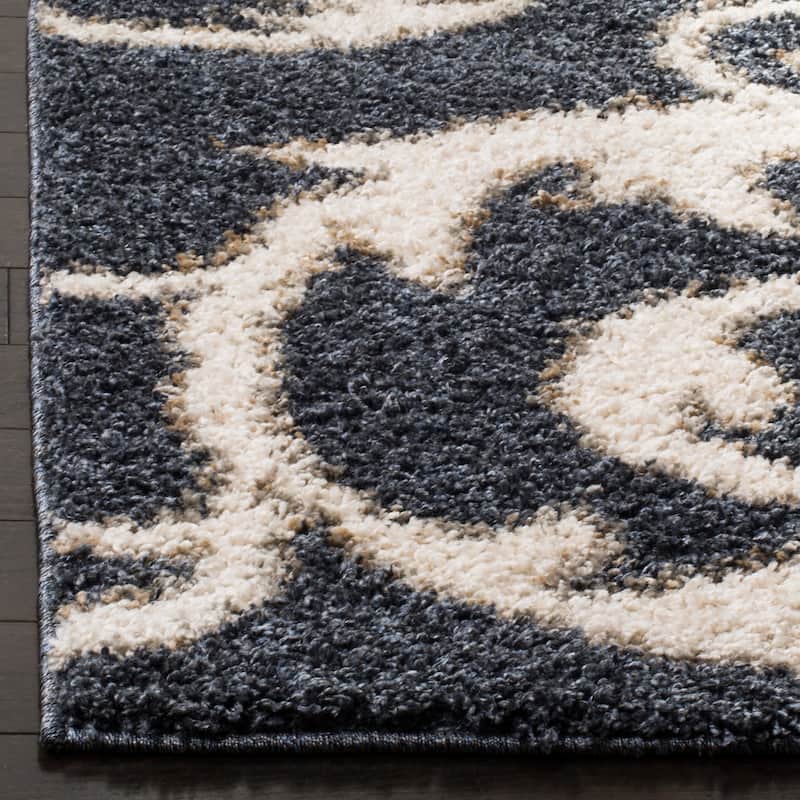 SAFAVIEH New Nadine Shag Grozda Scroll Rug