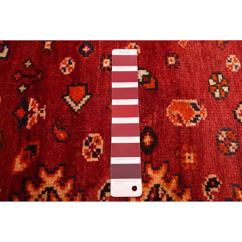 ECARPETGALLERY Hand-knotted Konya Anatolian Red Wool Rug - 6'5 x 9'6