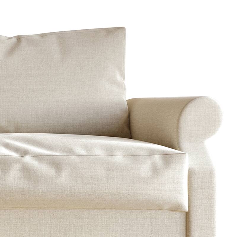 CraftPorch Classic Linen Upholstered 3-Piece Living Room Set