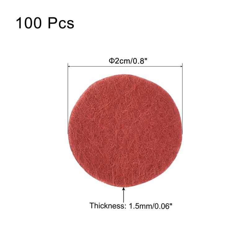 100pcs Plant Pot Hole Pad Round Nonwoven Flower Bonsai Bottom Soil Mat