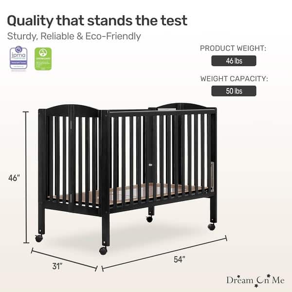 Dream On Me, Folding Full Size Crib