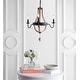 preview thumbnail 1 of 6, SAFAVIEH Lighting Kamari 23-Inch LED Metal 3-Light Pendant Light - 23" x 23" x 29.5-91.5" 23" x 23" x 29.5-91.5" - Assorted