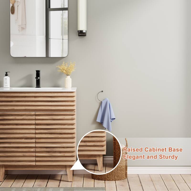 Bathroom Vanity Set W/Drop in Sink Faucet Cabinet Combo