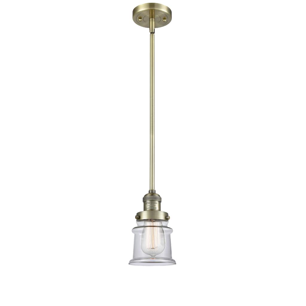 Innovations Lighting Franklin Restoration Canton - 1 Light 5" Stem Hung Mini Pendant