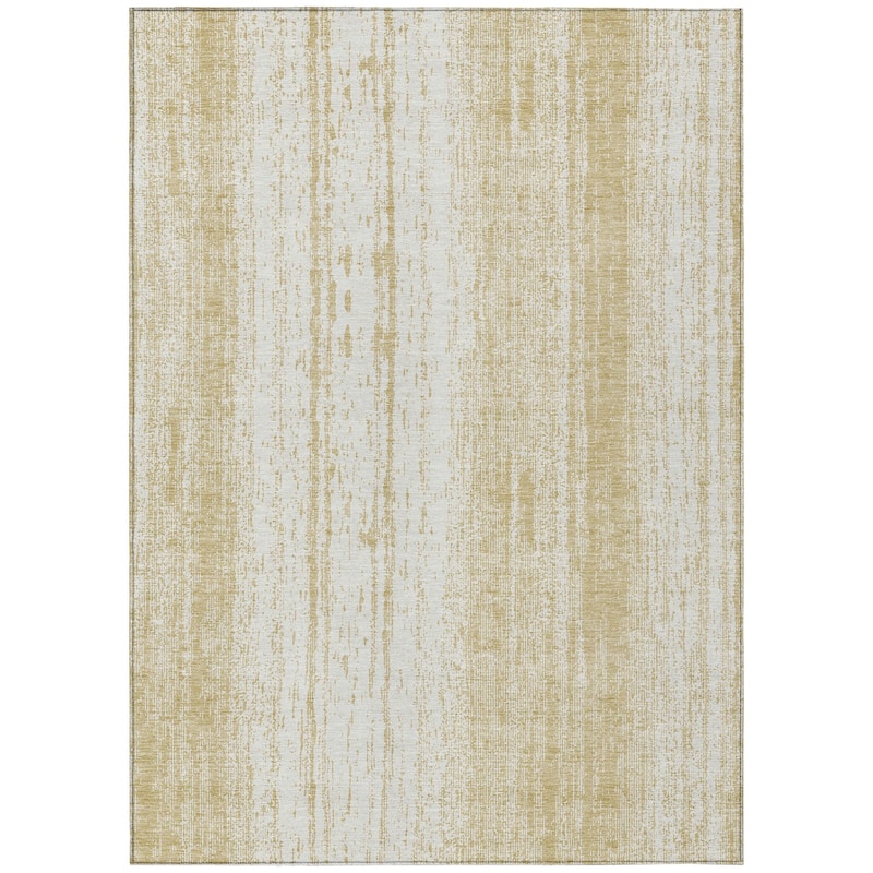Machine Washable Indoor/ Outdoor Chantille Ombre Stripes Rug