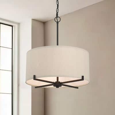 Acroma 4 - Light Dimmable Drum Chandelier Dining Room Chandelier
