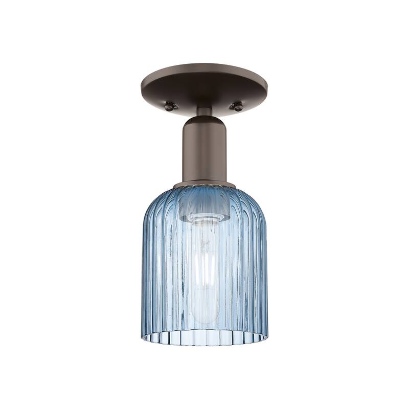 Innovations Lighting Downtown Urban - Bridal Veil - 1 Light 5" Semi-Flush Mount Light