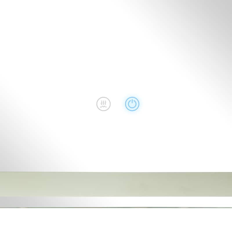 Clear Glass Modern Rectangle LED Mirror - MULTIPLE SIZES