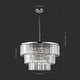 preview thumbnail 19 of 24, SAFAVIEH Couture Karissa 24-Inch Crystal 10-Light Tier Chandelier - 24" W x 24" D x 21 / 69" H