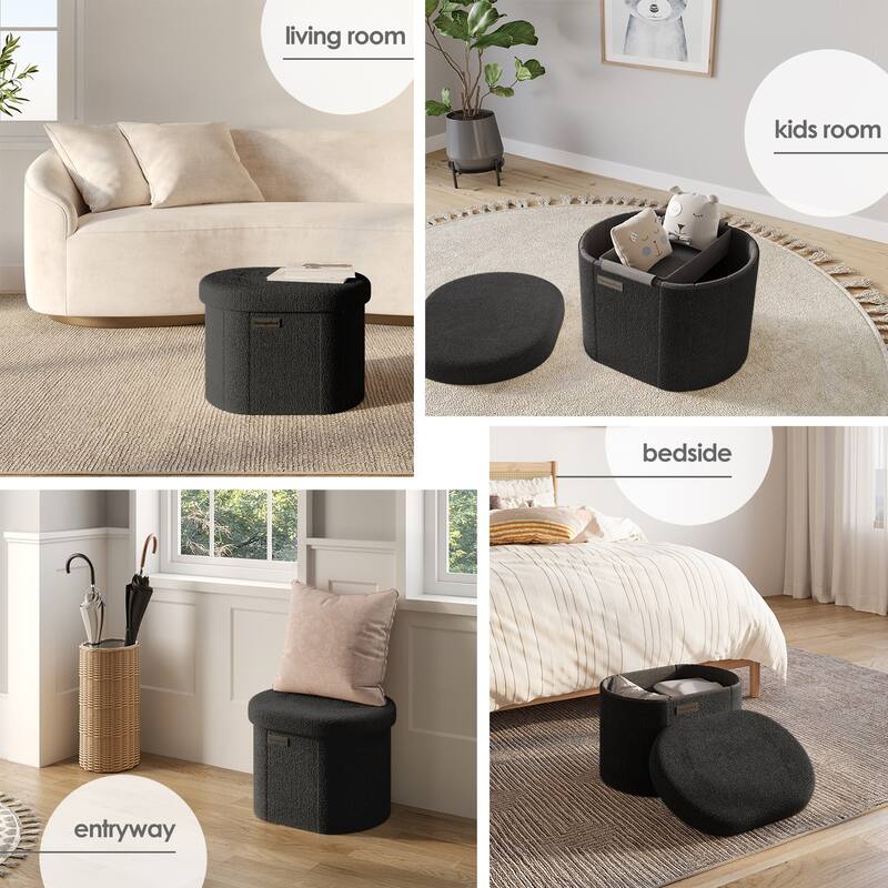 Emperyan Storage Bench for Living Room, Small Ottoman Foot Rest