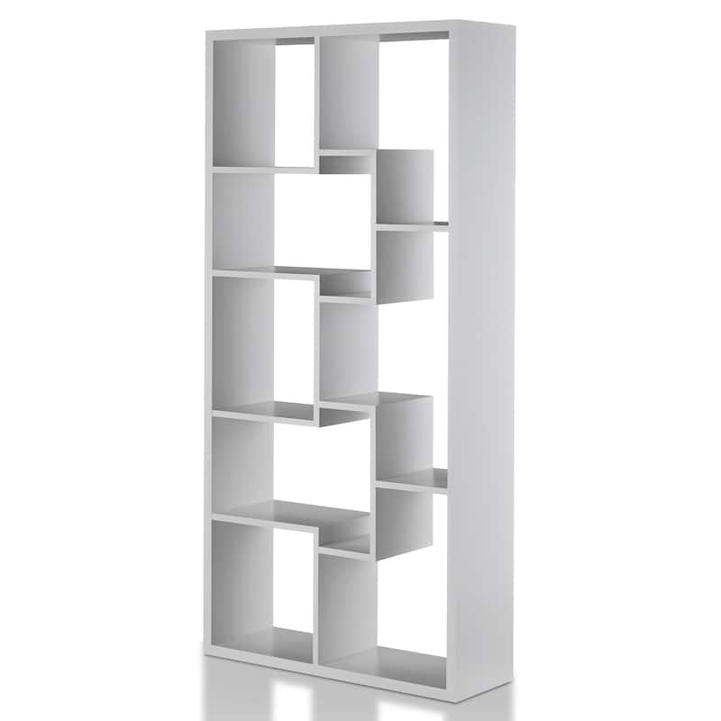 DH BASIC Modern 73-inch 8-Open Shelf Display Bookcase by Denhour