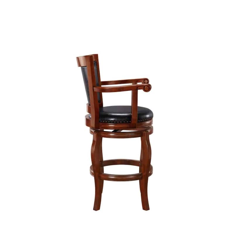 Boraam Jones Wood Swivel Bar Stool