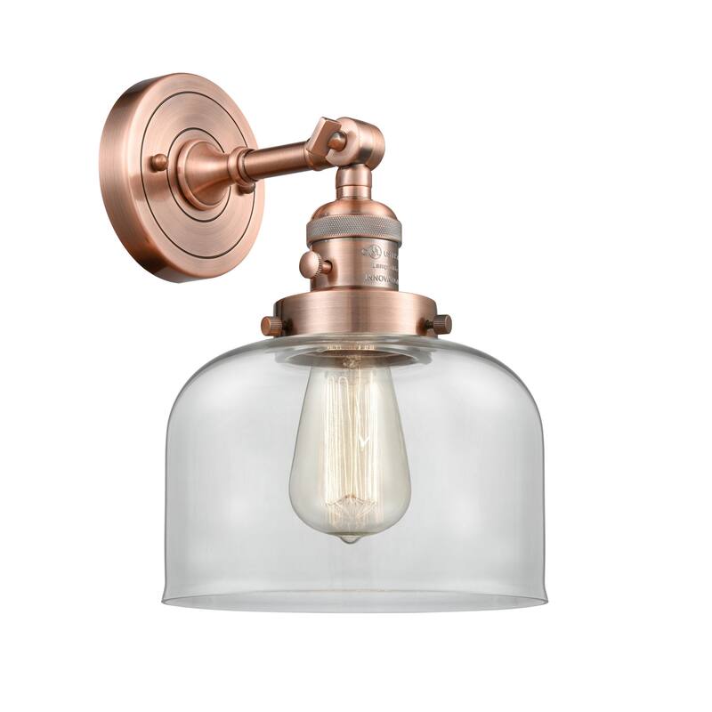 Innovations Lighting Large Bell Single Light 12" Tall Bathroom Sconce