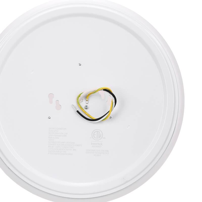 YANSUN Dimmable LED Ceiling Flush Mount Light - 13" Mushroom Shade. - 13in