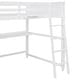 preview thumbnail 11 of 17, Full size Loft Bed with Drawers, Built-in Desk and Shelves, White