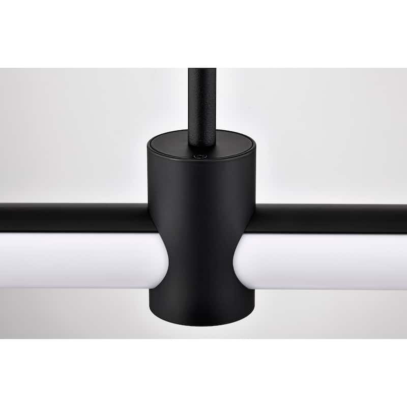 Bowman 36 Inch LED Island Pendant Matte Black Acrylic Lens - Matte Black