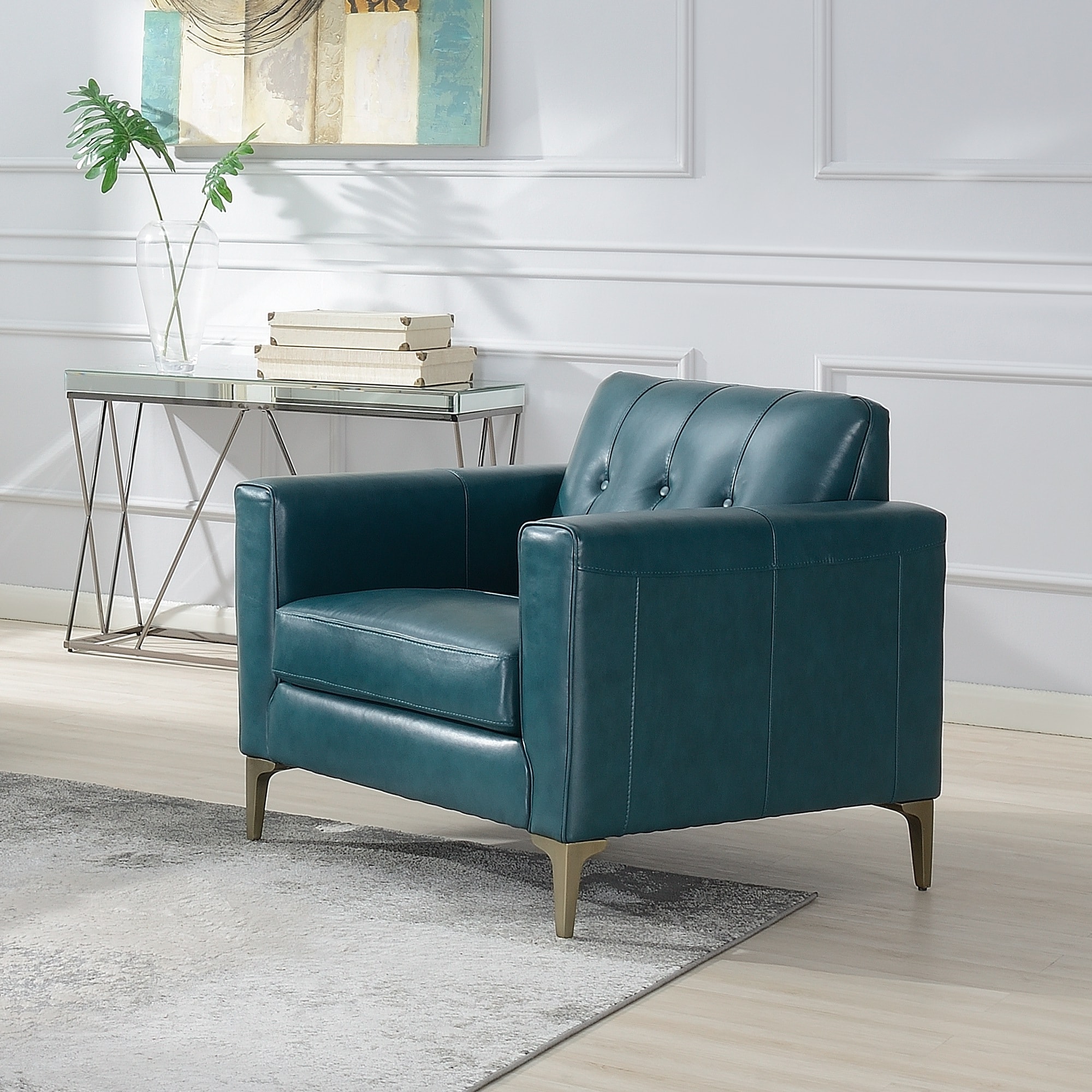 Turquoise shop club chair