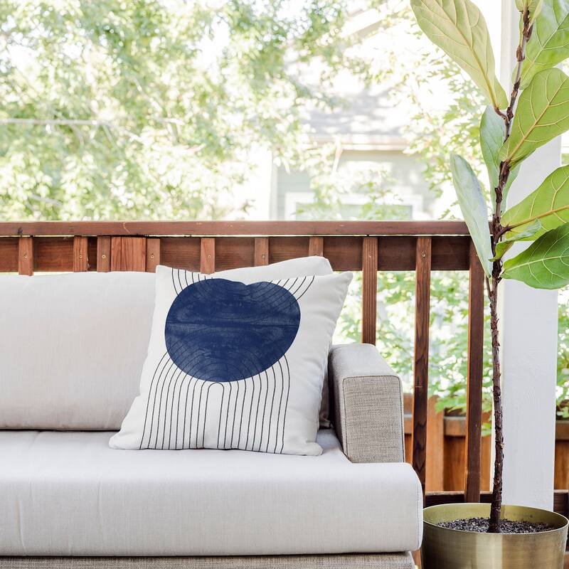 TMSbyNight Blue Perfect Balance Throw Pillow
