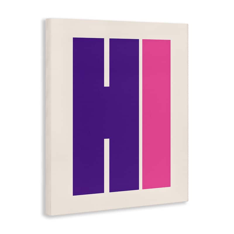 Stupell Hi Contemporary Typography Canvas Wall Art Design By House of Lulu