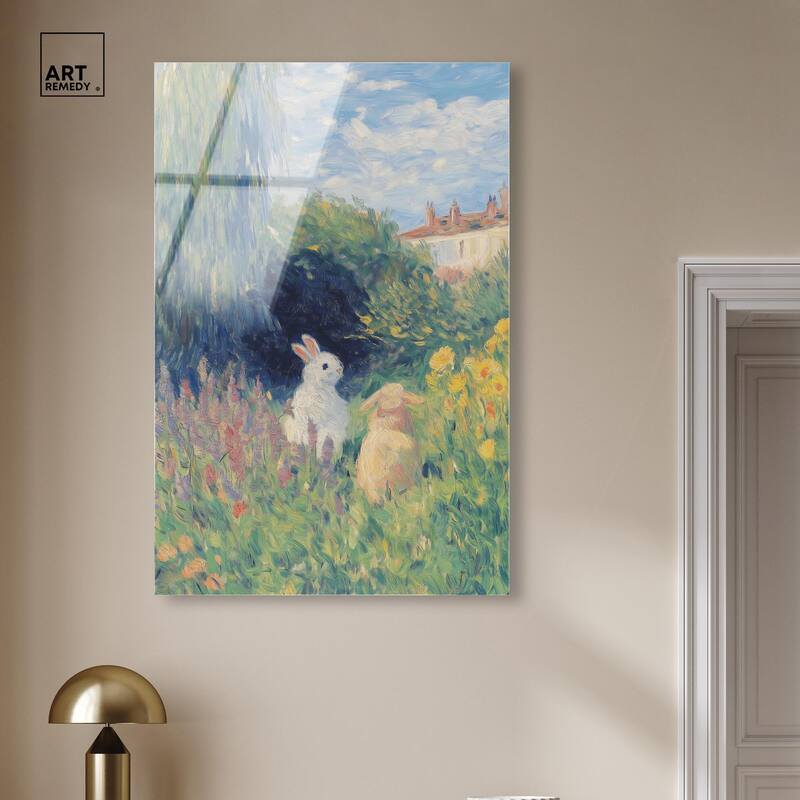 Quiet Gardeners Acrylic by Art Remedy, Ready to Hang