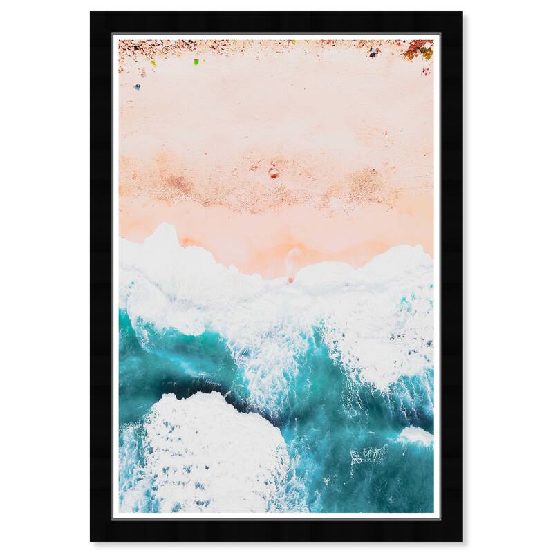 Wynwood Studio Prints Nautical and Coastal California Pink Blue and Turquoise Nautical & Coastal Wall Art Canvas Print