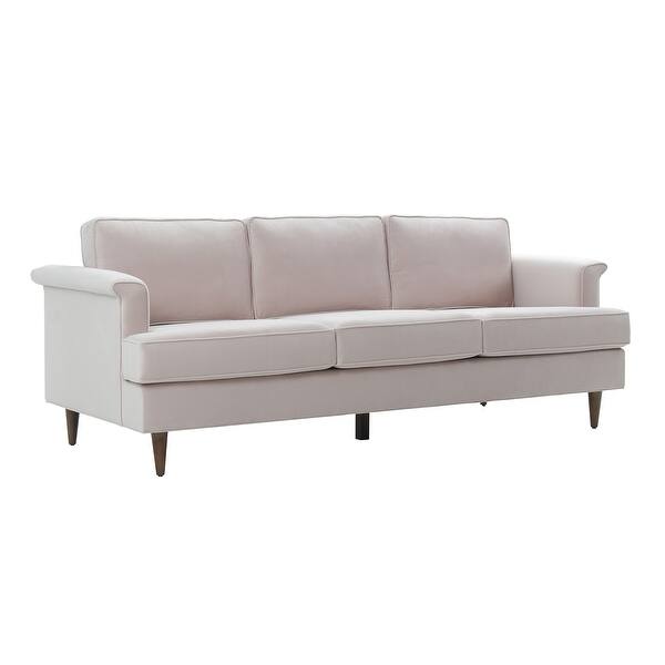 Shop Porter Velvet Sofa On Sale Overstock 14096471 Blush