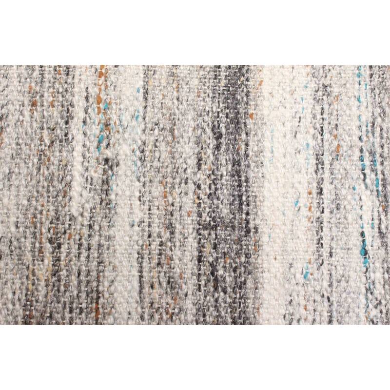 ECARPETGALLERY Flat-Weave Ankara FW Grey Wool Kilim - 5'0 x 8'1