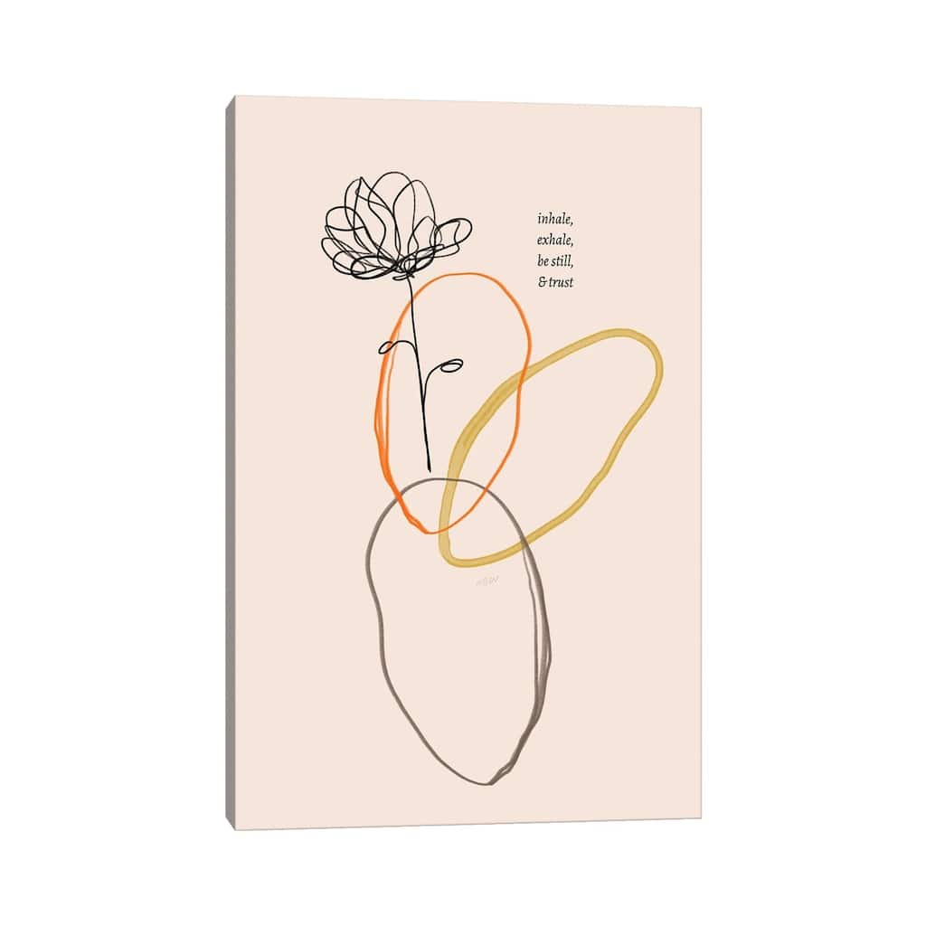 iCanvas "Inhale Exhale Flower Doodle" by Morgan Harper Nichols Canvas Print