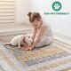 preview thumbnail 5 of 3, LOOM & LUXE Collection 2X3 Cream/Ivory/Medallion Non-Shedding Area Rug - 36" D x 24" W x 0.28" H
