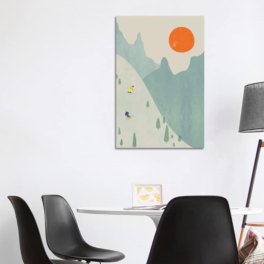 iCanvas "Ski Set Ii" by Flatowl Canvas Print