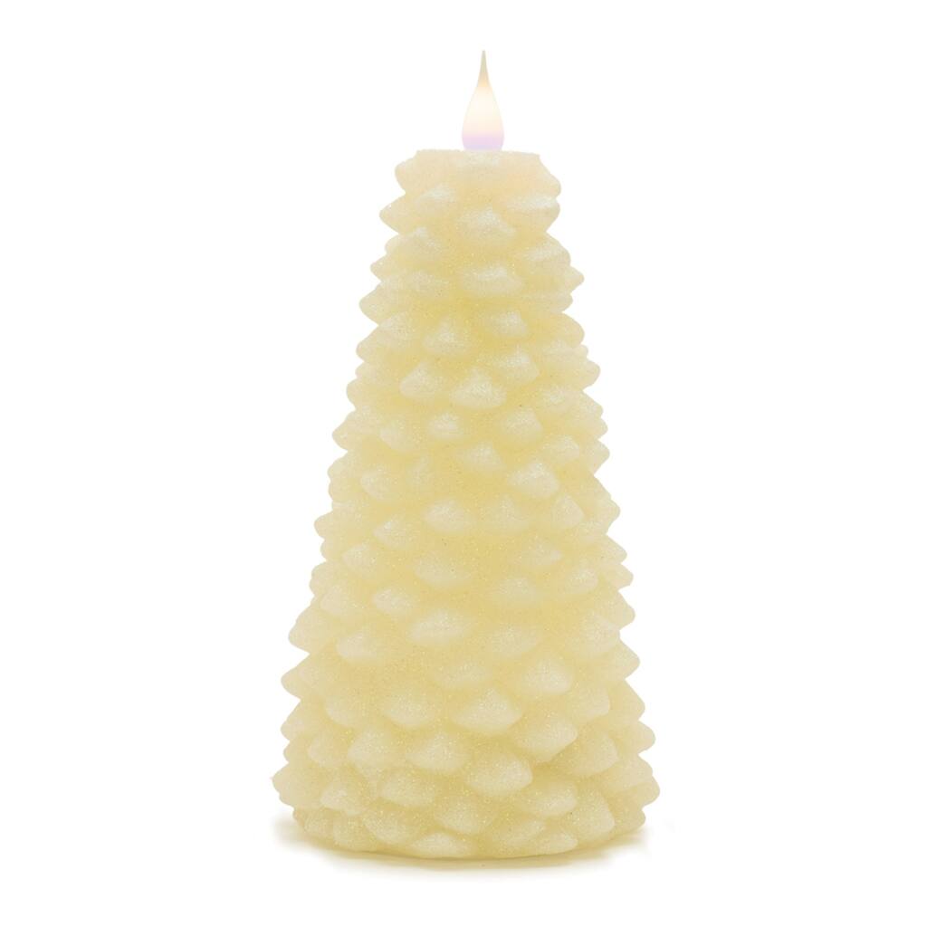 Tree Candle Wax with Moving Flame 2 AA Battery Operated