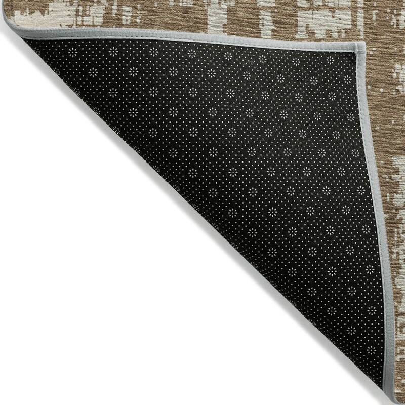 Machine Washable Indoor/ Outdoor Chantille Abstract Solid Rug