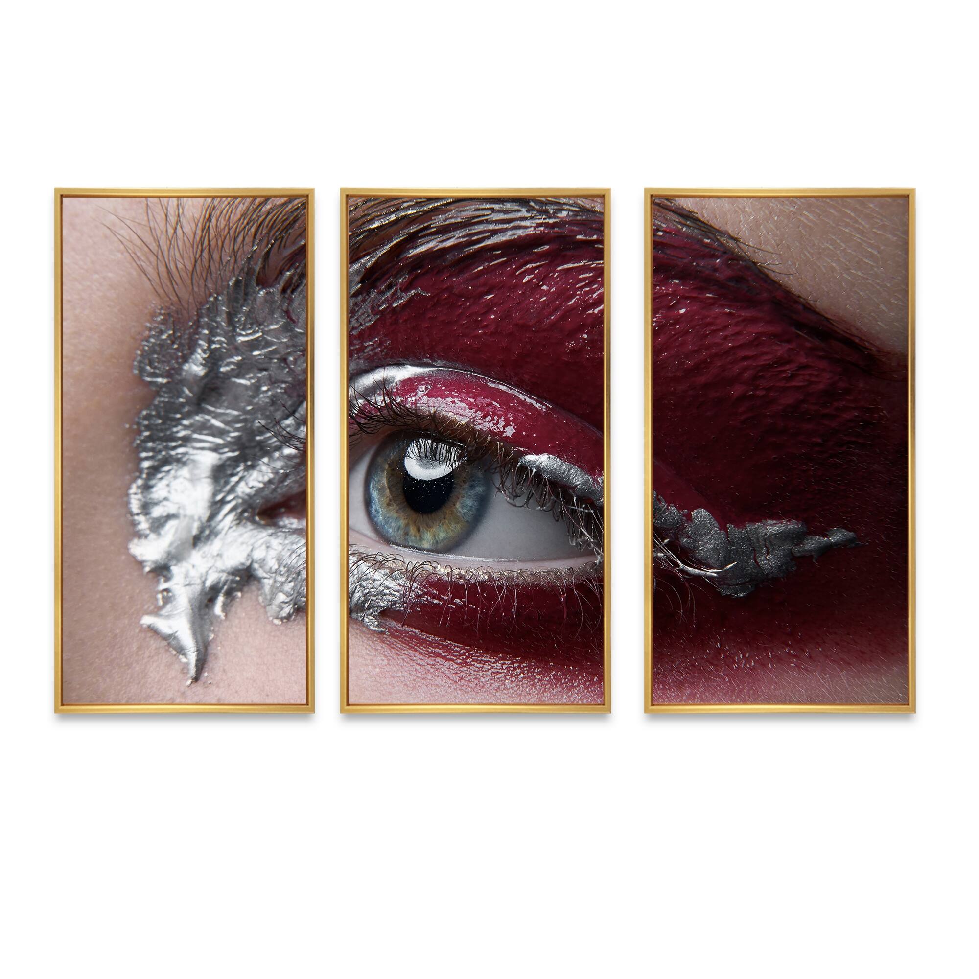 Designart "Retouched Photo" Modern Framed Art Prints Set of 3 4