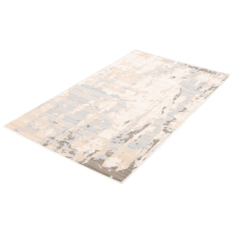 ECARPETGALLERY Machine Woven Shay Ivory Area Rug