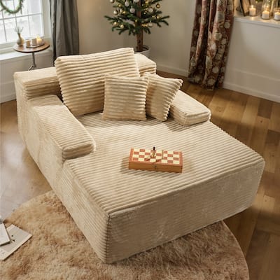 OVIOS Plush Convertible Floor Lounge Sofa