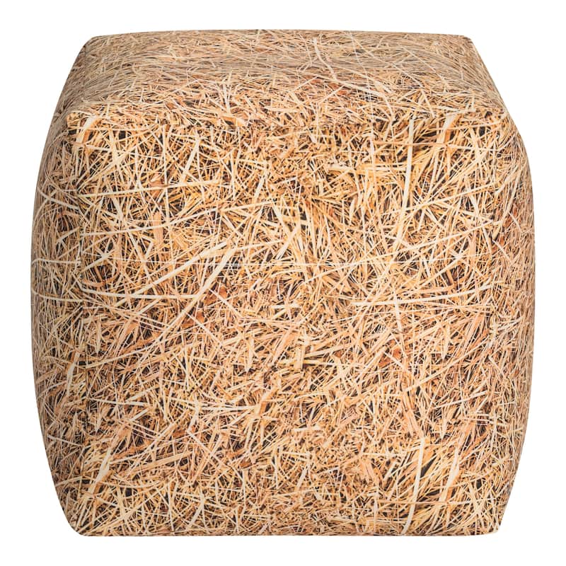 Gold Cube Straw 15"W x 15" D x 15" H - gold - Large