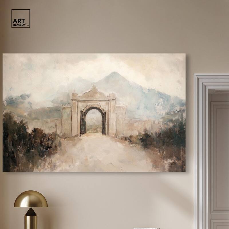 Stone Arch Canvas by Art Remedy, Gallery Wrapped