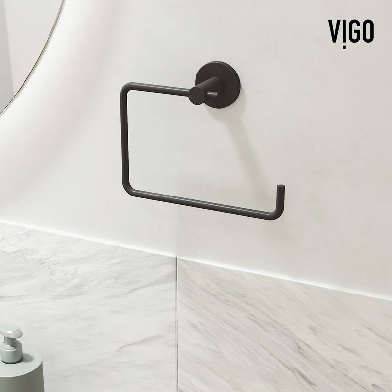 VIGO Cass 3-Piece Bathroom Hardware Accessory Set with 24 in. Towel Bar, Toilet Paper Holder, Hand Towel Holder