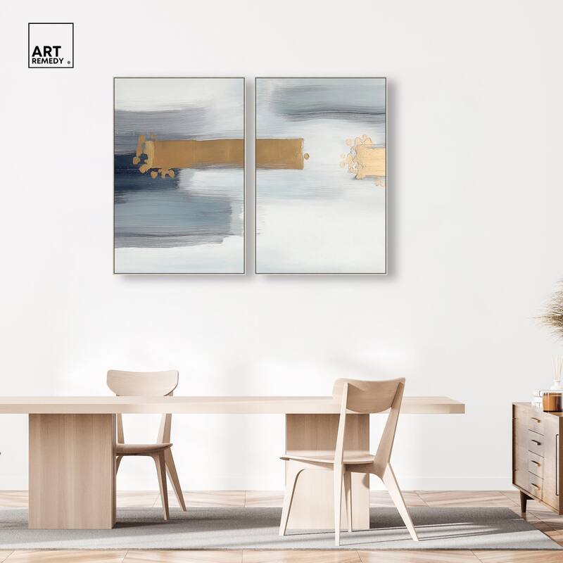 Azure Horizon III Canvas Set of 2 by Art Remedy